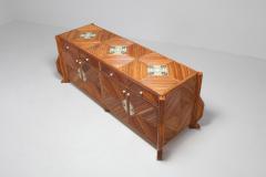  Vivai del Sud Gabriella Crespi Style Double Face Credenza In Bamboo Ceramic by Vivai Del Sud - 984612