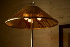  Vivai del Sud Large Faux Bamboo Table Lamp in Brass and Resin 1970s - 4395026