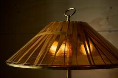  Vivai del Sud Large Faux Bamboo Table Lamp in Brass and Resin 1970s - 4395033