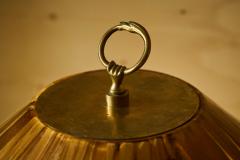  Vivai del Sud Large Faux Bamboo Table Lamp in Brass and Resin 1970s - 4395059