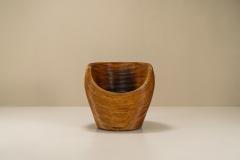  Vivai del Sud Light Rattan Pod Chair In The Style Of Vivai del Sud Italy 1970s - 3227575