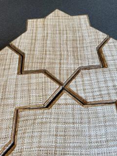  Vivai del Sud Modular Rattan Tables Stella e Croce by Vivai Del Sud Italy 1970s - 4310829