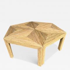  Vivai del Sud Modular Rattan Tables by Vivai Del Sud Italy 1970s - 3635928