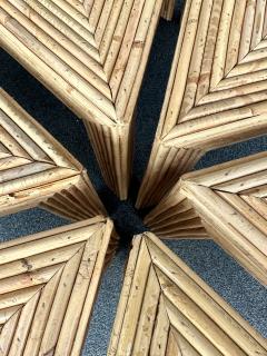  Vivai del Sud Modular Rattan Tables by Vivai Del Sud Italy 1970s - 4696049