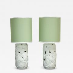  Vivai del Sud Pair of Ceramic Lamps By Vivai Del Sud 1970s - 4582398