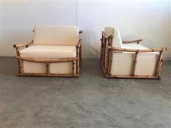  Vivai del Sud Pair of Large Armchairs in Bamboo - 1412003