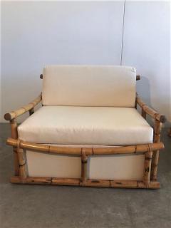  Vivai del Sud Pair of Large Armchairs in Bamboo - 1412004