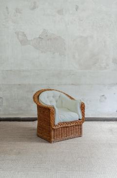  Vivai del Sud Pair of Rattan Armchairs by Vivai Del Sud 1970s - 4364868