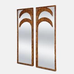  Vivai del Sud Pair of Standing Mirrors with Bamboo Palm Tree by Vivai del Sud - 2163701