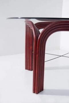  Vivai del Sud Red bamboo dining table by Vivai Del Sud - 3981377