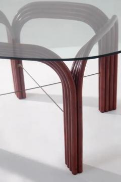  Vivai del Sud Red bamboo dining table by Vivai Del Sud - 3981422