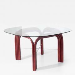  Vivai del Sud Red bamboo dining table by Vivai Del Sud - 3985013