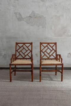  Vivai del Sud Set of 4 Bamboo Chairs Pagoda Series By Vivai del Sud Designer Colin Morrow - 4148010