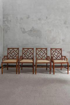  Vivai del Sud Set of 4 Bamboo Chairs Pagoda Series By Vivai del Sud Designer Colin Morrow - 4148013