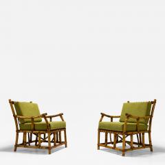  Vivai del Sud Set of Two Bamboo Armchairs in the Style of Vivai del Sud Italy 1970s - 3727940