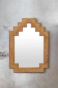  Vivai del Sud Shanghai Style Bamboo Mirror By Vivai Del Sud Italy 1970 - 3730355