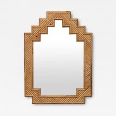  Vivai del Sud Shanghai Style Bamboo Mirror By Vivai Del Sud Italy 1970 - 3742905