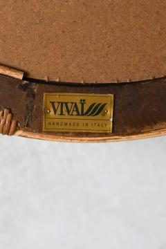  Vivai del Sud Vivai Del Sud Circular Mirror In Rattan With Light Finish Bindings Italy 1970 - 3670576