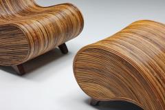  Vivai del Sud Vivai Del Sud Lounge Chair with Ottoman 1960s - 2301953