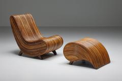  Vivai del Sud Vivai Del Sud Lounge Chair with Ottoman 1960s - 2301954