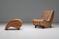 Vivai del Sud Vivai Del Sud Lounge Chair with Ottoman 1960s - 2301955