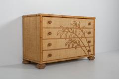  Vivai del Sud Vivai del Sud Bamboo Chest of Drawers Italy 1970s - 1691745