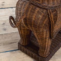  Vivai del Sud Vivai del Sud Elephant Shaped Table in Rattan 70s - 3220307