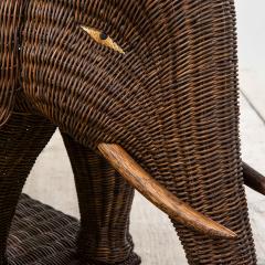  Vivai del Sud Vivai del Sud Elephant Shaped Table in Rattan 70s - 3220309