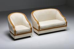  Vivai del Sud Vivai del Sud Sofa in Silk and Rattan 1970s - 2512379