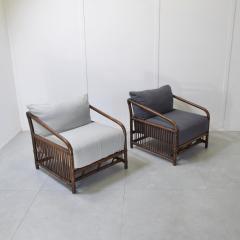  Vivai del Sud Vivai del Sud bamboo rattan armchairs 1960s  - 4395195