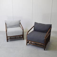  Vivai del Sud Vivai del Sud bamboo rattan armchairs 1960s  - 4395197