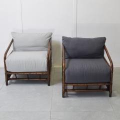  Vivai del Sud Vivai del Sud bamboo rattan armchairs 1960s  - 4395200
