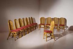  Vivai del Sud Vivai del Sud set of twelve bamboo dining chairs Italy 1970s - 3670415