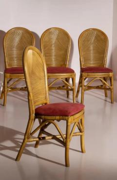  Vivai del Sud Vivai del Sud set of twelve bamboo dining chairs Italy 1970s - 3670446