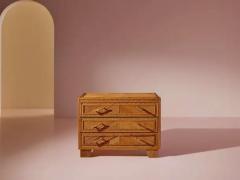  Vivai del Sud Vivai del Sud wood rattan and bamboo chest of drawers Itlay 1970s - 3919430