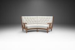  Votre Maison Guillerme et Chambron Oak Angular Sofa for Votre Maison France 1960s - 4242603