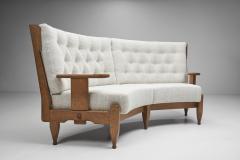  Votre Maison Guillerme et Chambron Oak Angular Sofa for Votre Maison France 1960s - 4242607