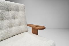  Votre Maison Guillerme et Chambron Oak Angular Sofa for Votre Maison France 1960s - 4242608
