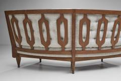  Votre Maison Guillerme et Chambron Oak Angular Sofa for Votre Maison France 1960s - 4242612