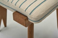  Votre Maison Guillerme et Chambron Oak Tripod Stool for Votre Maison France ca 1950s - 4242331