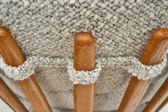  Votre Maison Guillerme et Chambron Sculpted Oak Lounge Chair for Votre Maison France 1950s - 4245226