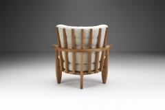  Votre Maison Guillerme et Chambron Sculptural Oak Chair for Votre Maison France 1950s - 4242377