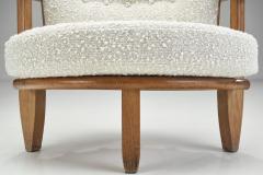  Votre Maison Guillerme et Chambron Sculptural Oak Chair for Votre Maison France 1950s - 4242380
