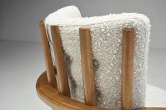  Votre Maison Guillerme et Chambron Sculptural Oak Chair for Votre Maison France 1950s - 4242382