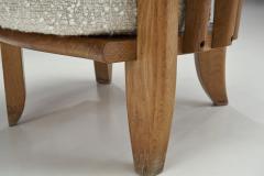  Votre Maison Guillerme et Chambron Sculptural Oak Chair for Votre Maison France 1950s - 4242384