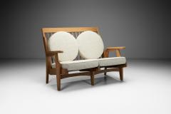  Votre Maison Maria Two Seater Sofa by Guillerme et Chambron for Votre Maison France 1960s - 4216783