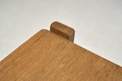  Votre Maison Pair of Guillerme et Chambron Oak Bedside Tables France Mid 20th Century - 4398949