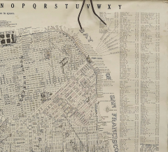  W BASHFORD SMITH 1915 SAN FRANCISCO CITY AND COUNTY HANGING MAP BY W BASHFORD SMITH - 3630751