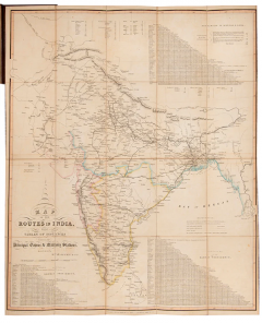  W H ALLEN A new map of the routes in India by W H ALLEN - 3581287