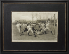  W H Overend 1891 Football Match and Association Game Photogravure after W H Overend - 3749294